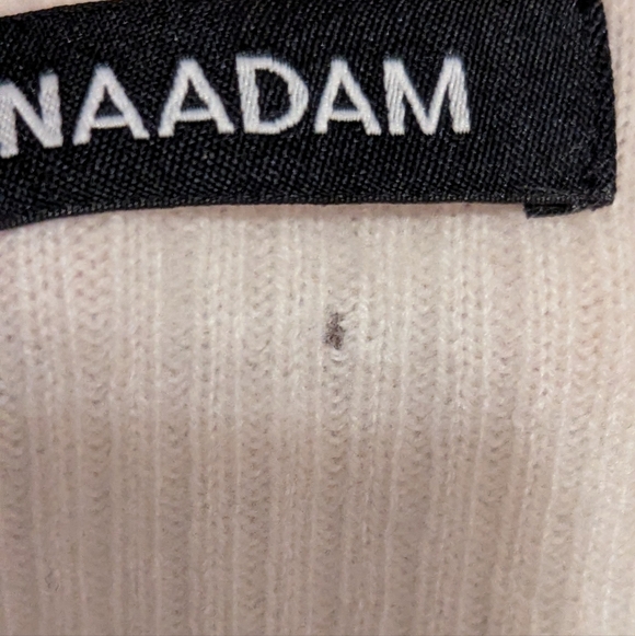 NAADAM Cashmere Cream Button-Up Sweater Medium - Picture 5 of 5